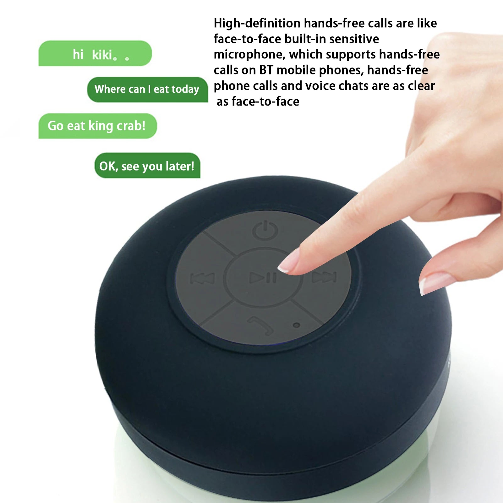 Mini enceinte de salle de bain étanche